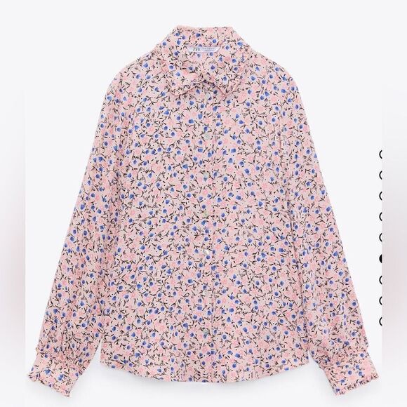Zara Floral Print Shirt - Picture 4 of 5